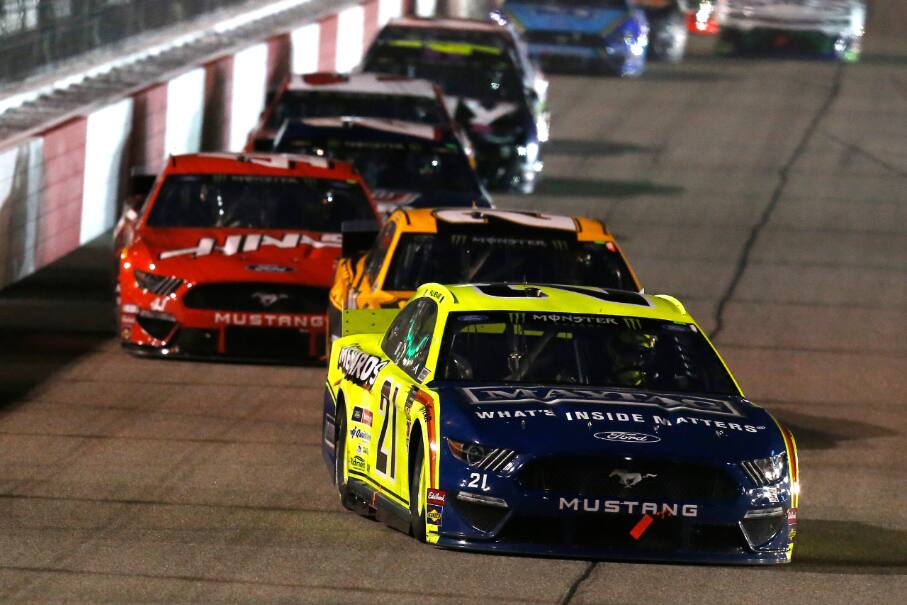 The Wood Brothers' Paul Menard was 10th. The Wood Brothers' Paul Menard was 10th.